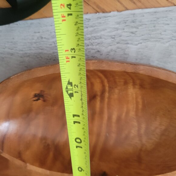 Vintage Solphin Monkeypod Wood Serving Tray Platter Handcrafted in Philippines 1 - Picture 7 of 7